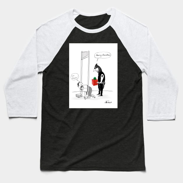 Jolly Christmaser Baseball T-Shirt by Loui Jover 